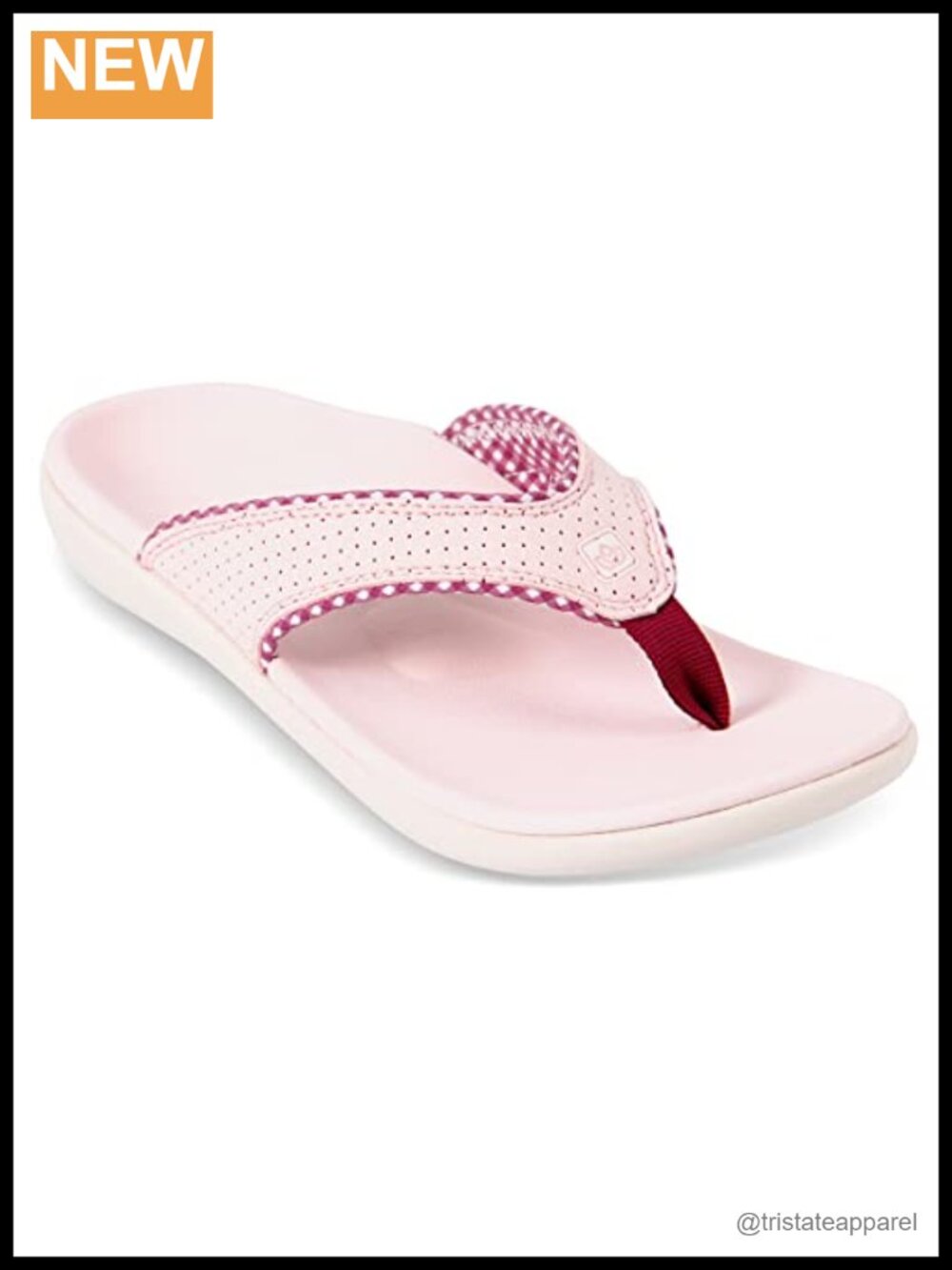 Spenco Tessa Suede Mesh Total Support Flip Flop Sandal